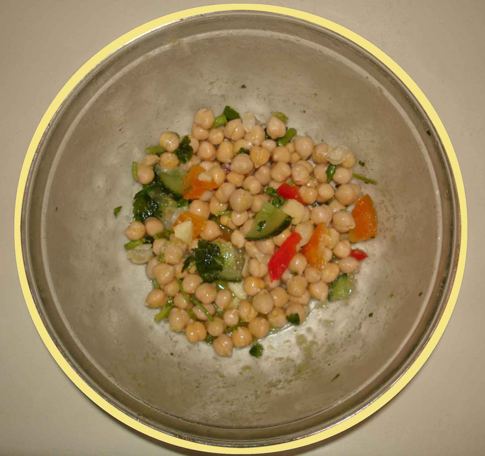 Chick pea salad called Chick Pea Delight