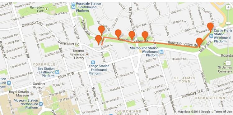 map of rosedale valley