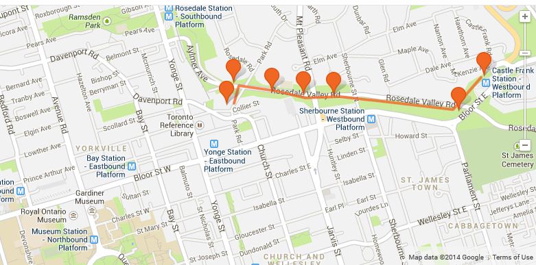 map of rosedale valley